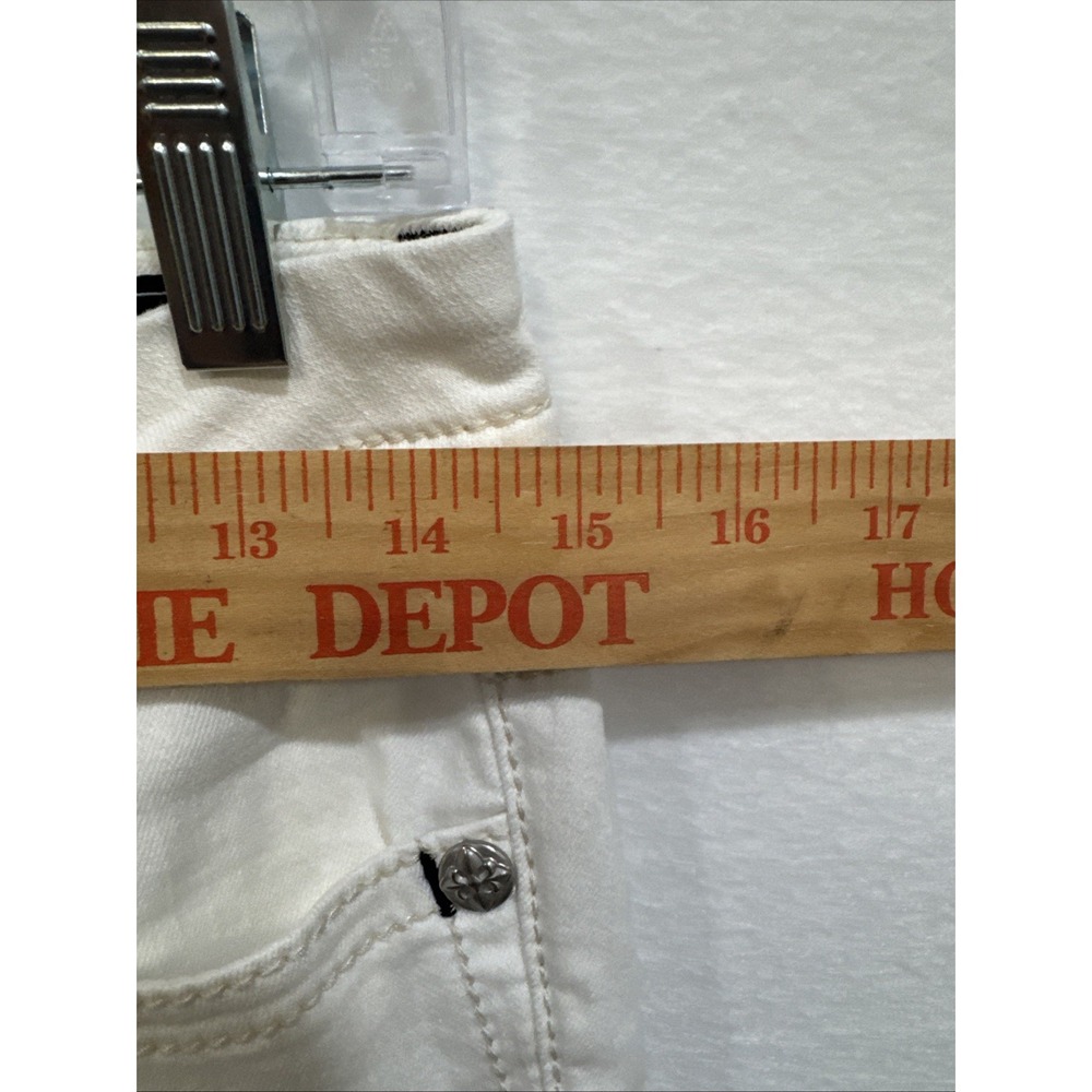 Miss Me ‎ JE8608SC white cropped embellished jeans size 26 - Picture 15 of 16